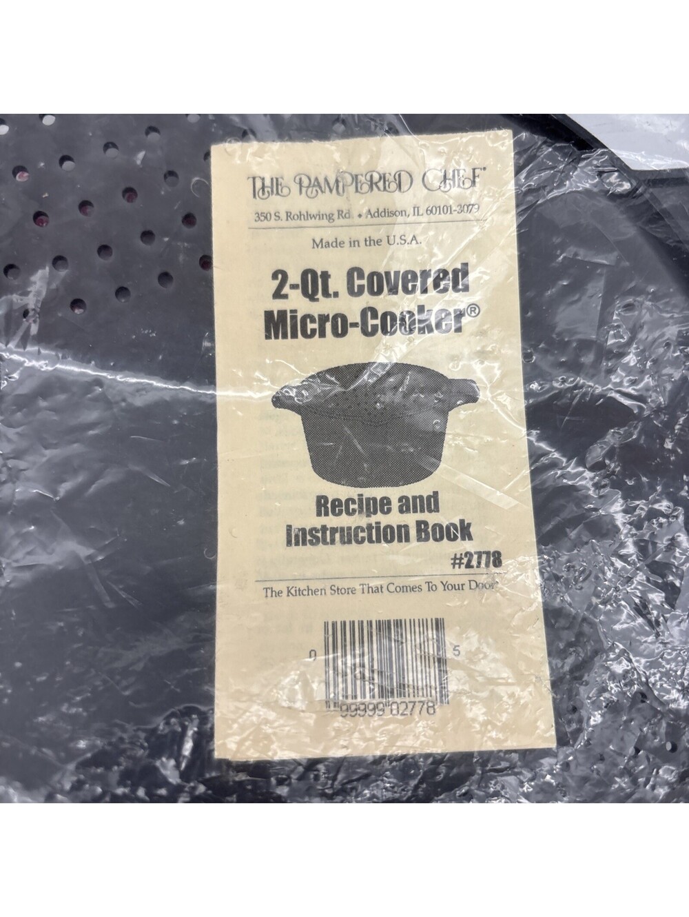 LID New Sealed,  2-Quart Covered Micro- Cooker for Pampered Chef LID Only #2778